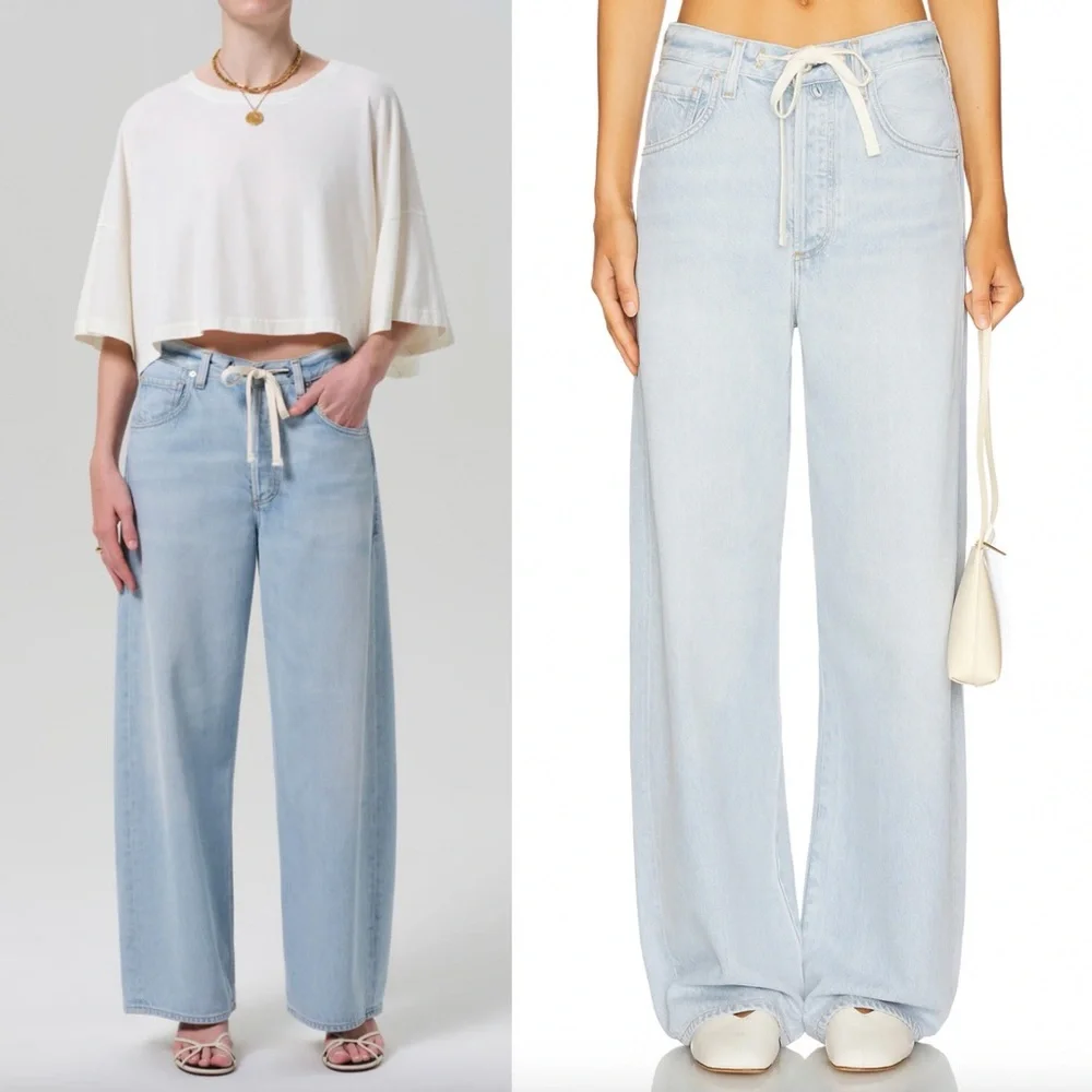 Citizens of Humanity Brynn Drawstring Trouser Jeans Portola - Picture 1 of 7
